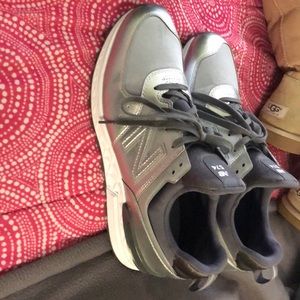 Silver new balance shoes women’s size 10